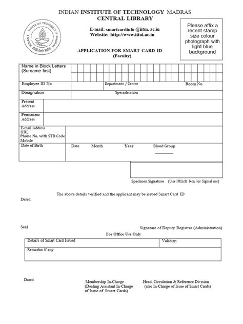 smart card application form pdf|define smart card applications.